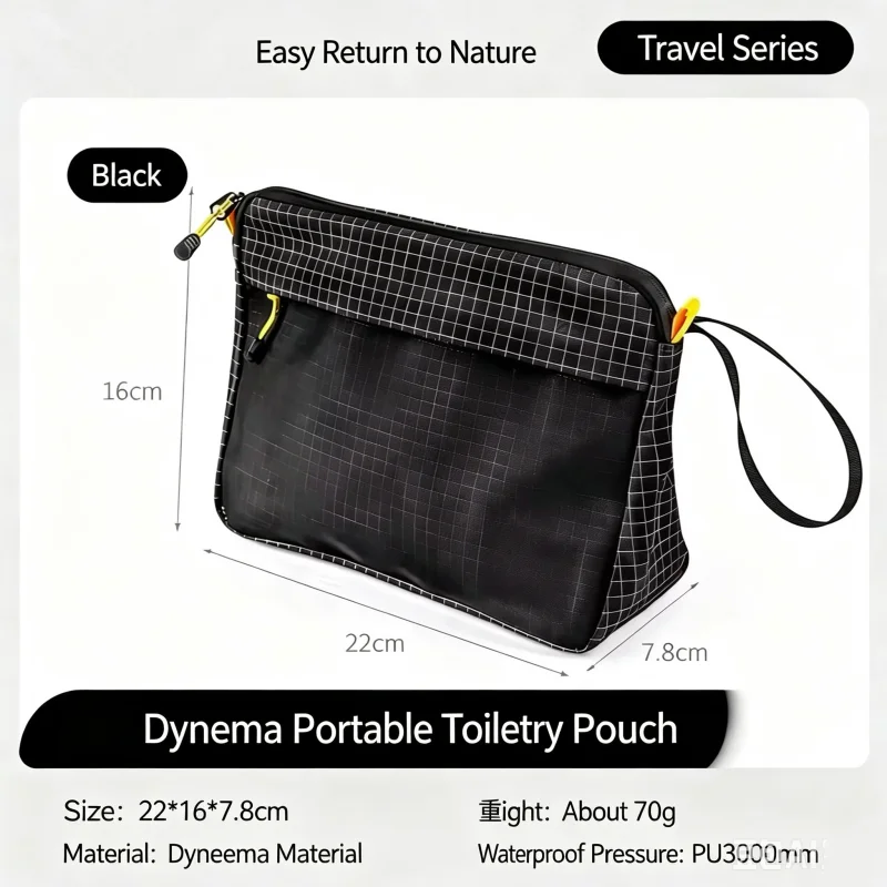 Ultraleichte wasserdichte Aufbewahrungstasche für den Außenbereich, tragbare Reise-Toilettenartikel-Tasche mit großem Fassungsvermögen für Schwimmen, Camping, Wandern, Strandsport – Detail 8