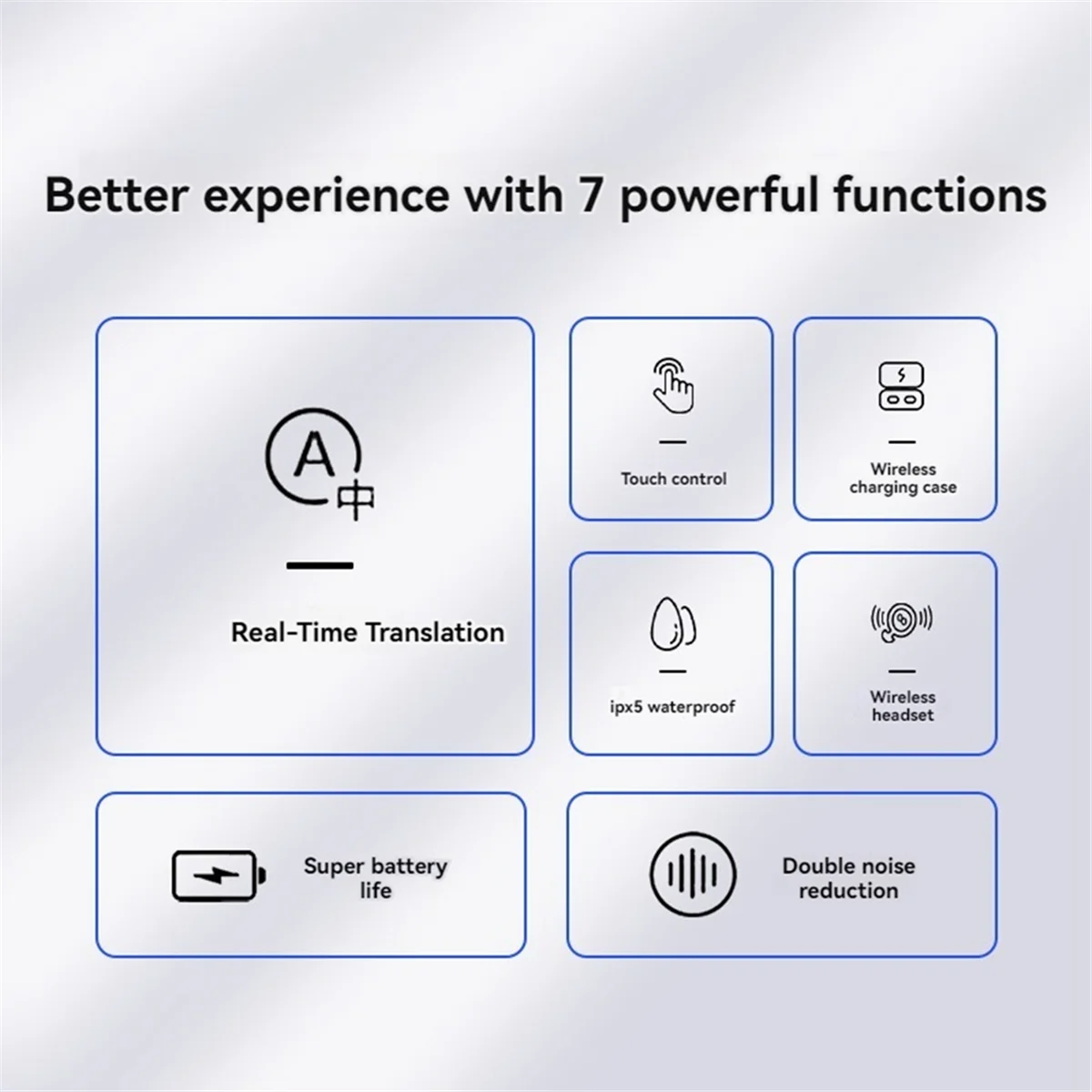 سماعات أذن للترجمة باللغة HITL، لغة ترجمة في الوقت الحقيقي في اتجاهين، ترجمة صوتية فورية، تعلم الأعمال باللون الأسود
