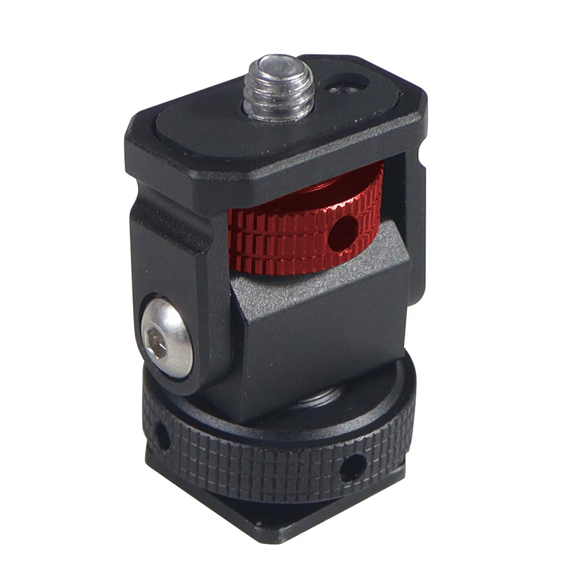 حامل شاشة EVF Mount مشبك شاشة دوار وإمالة مع حذاء بارد ARRI Pin 3/8 بوصة فتحة لـ DJI OSMO360 لضوء فلاش الكاميرا