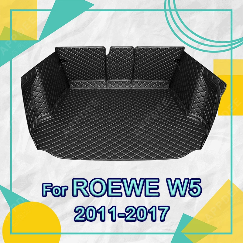 Auto Full Coverage Trunk Mat For Roewe W5 SUV 2011-2017 Car Boot Cover Pad Cargo Liner Interior Protector Accessories