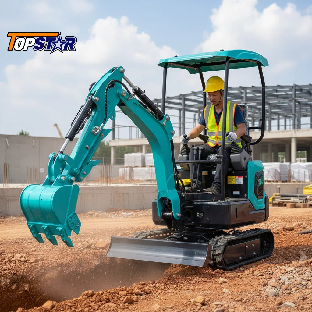 

Hot Sale Customized Mini Excavator EPA Approved 1 Ton Compact Digger Garden Use Fast Shipping Wholesale