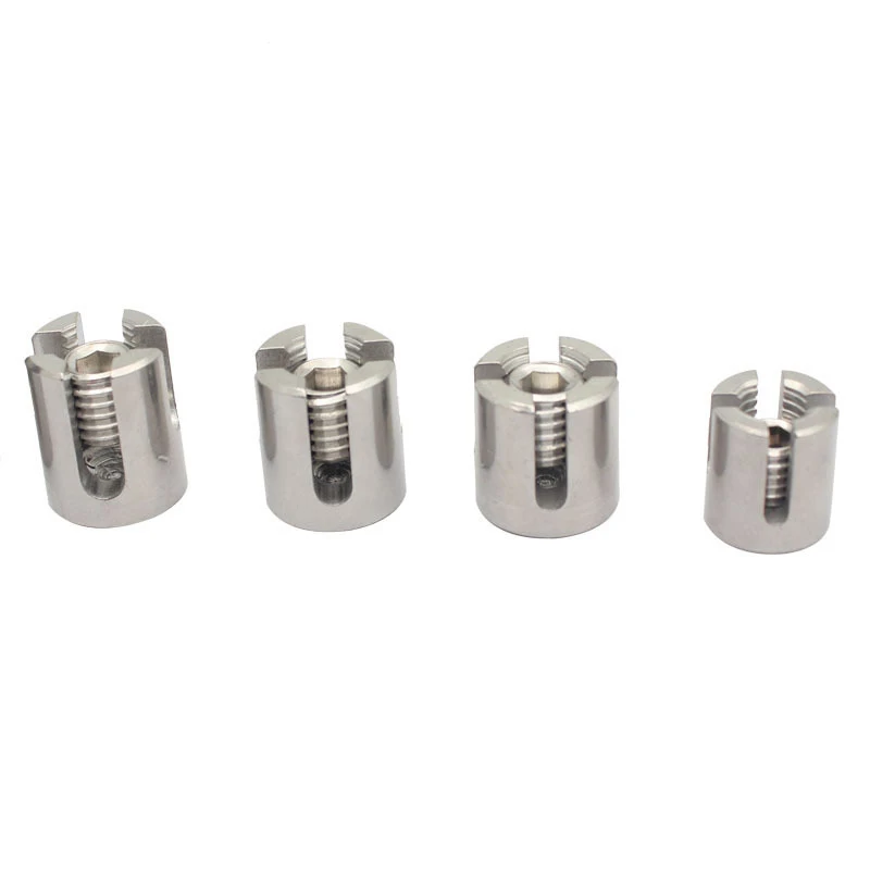 10Pcs Stainless Steel 316 Cable Railing Cross Cable Clamps for 1/8\