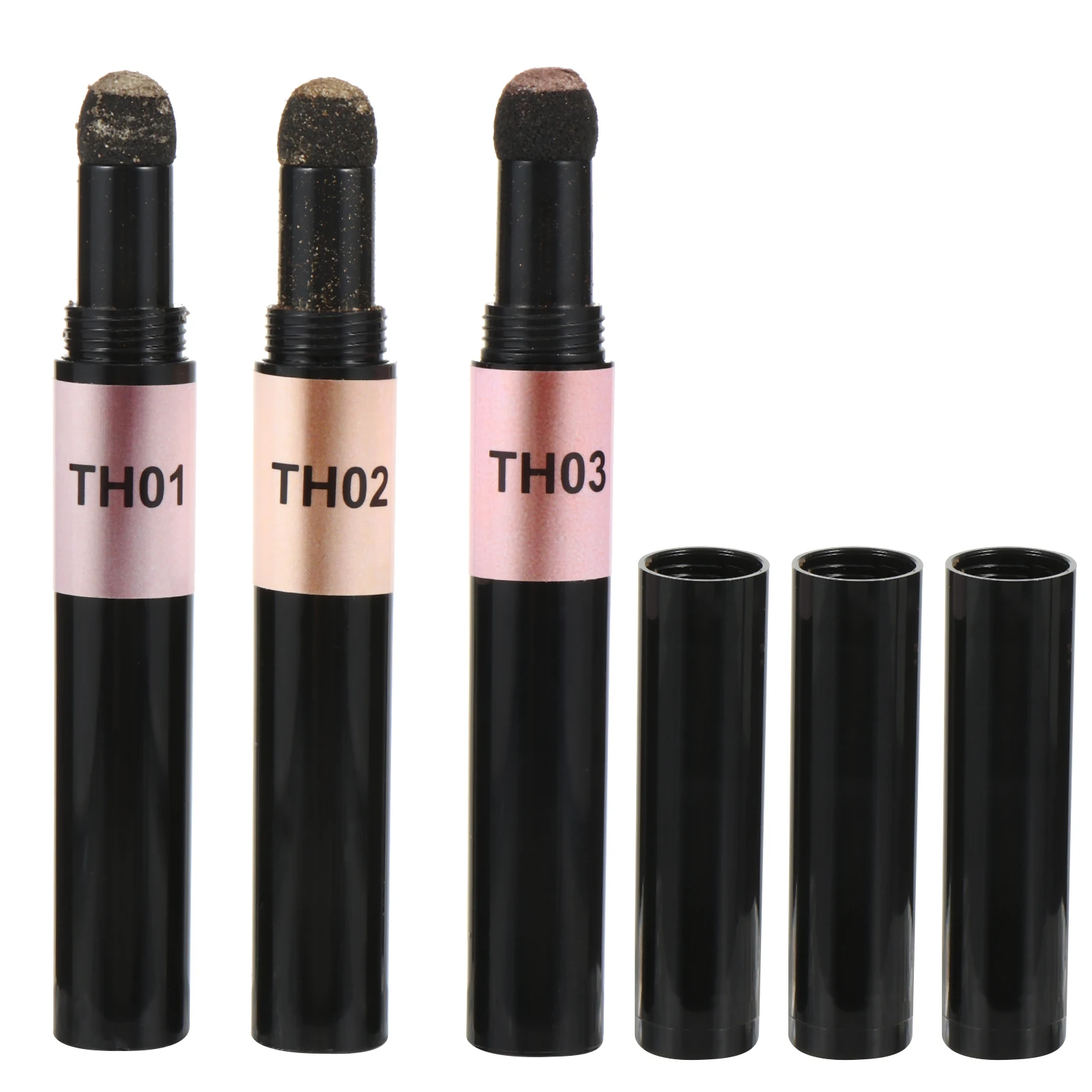 

Cushion Powder Mirror Effect Glitter Pen Manicure Tool Powder Pen Nail Art Accessory Nail Polish Art Tool For