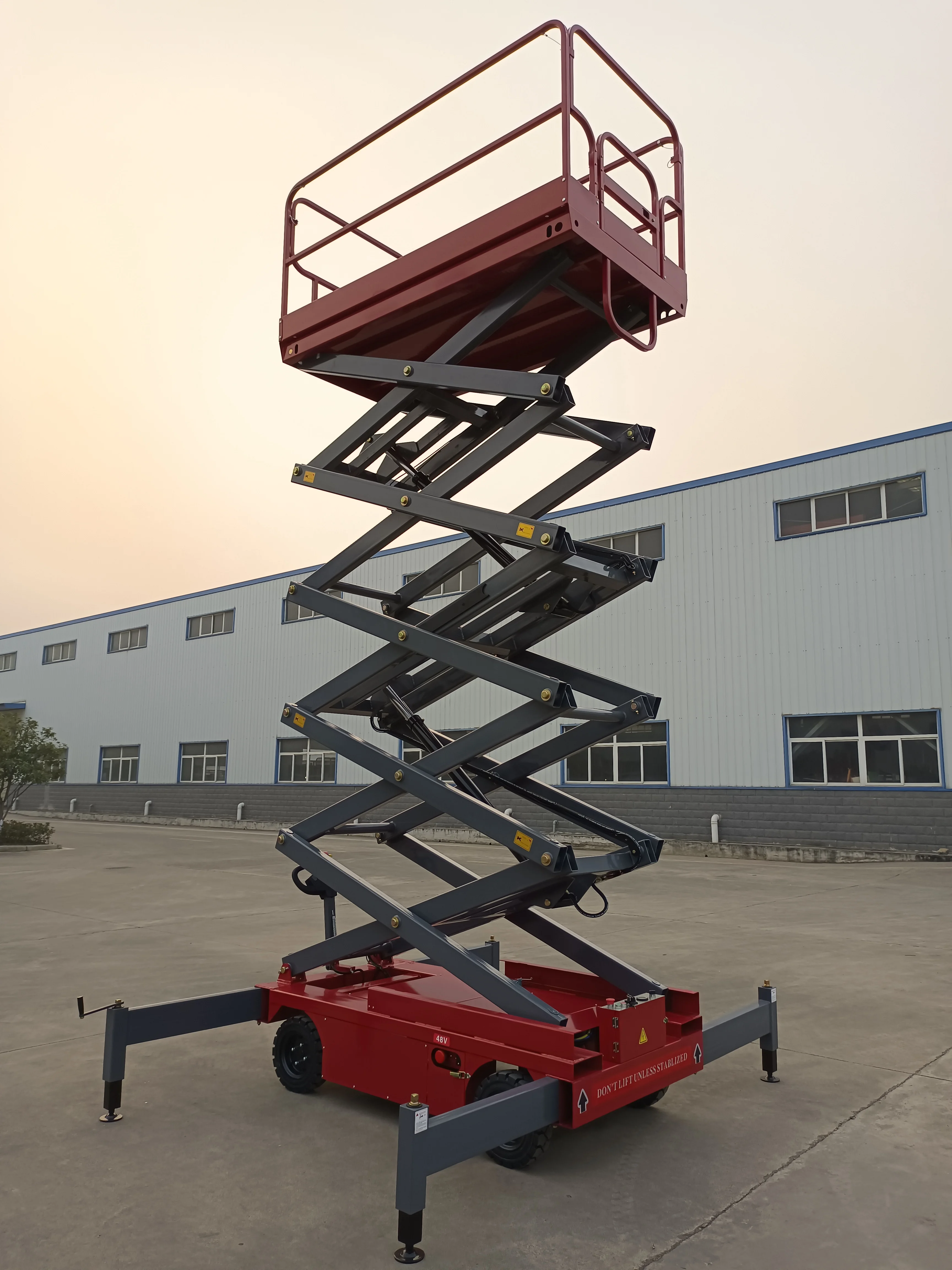 Electric Driven Waleking Platform Electric Scissor Lift Table