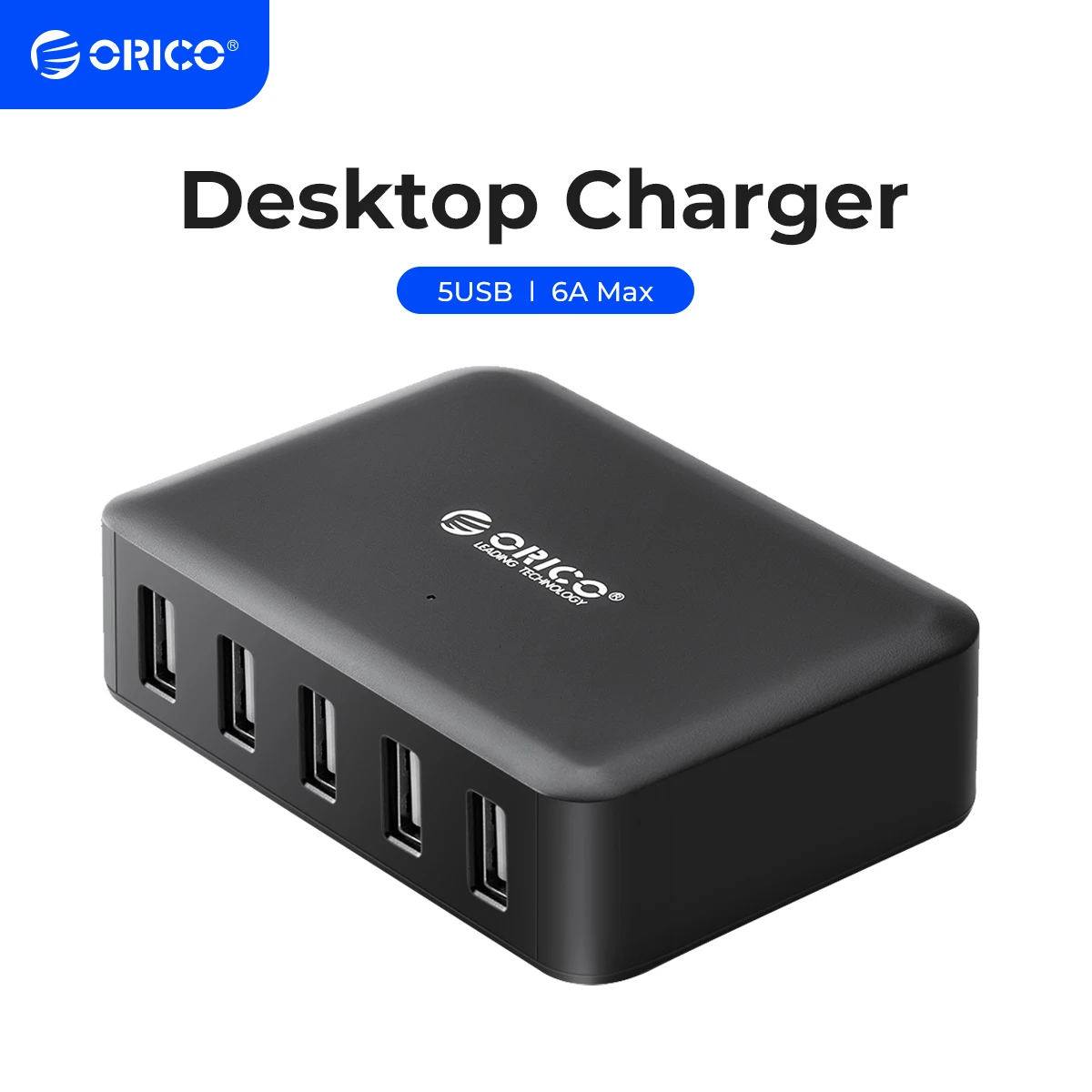 ORICO Desktop USB Charger Series Multi-port USB Charging Dock for iPhone Samsung Xiaomi Huawei Home Office Desk Charger Station