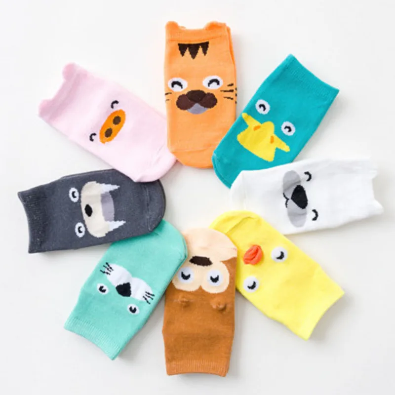 Children's Socks Slipper Baby Girls Boys Anti Slip Kids Toddlers Gift Infant Cartoon Animal Newborn Accessories Clothes Stuff