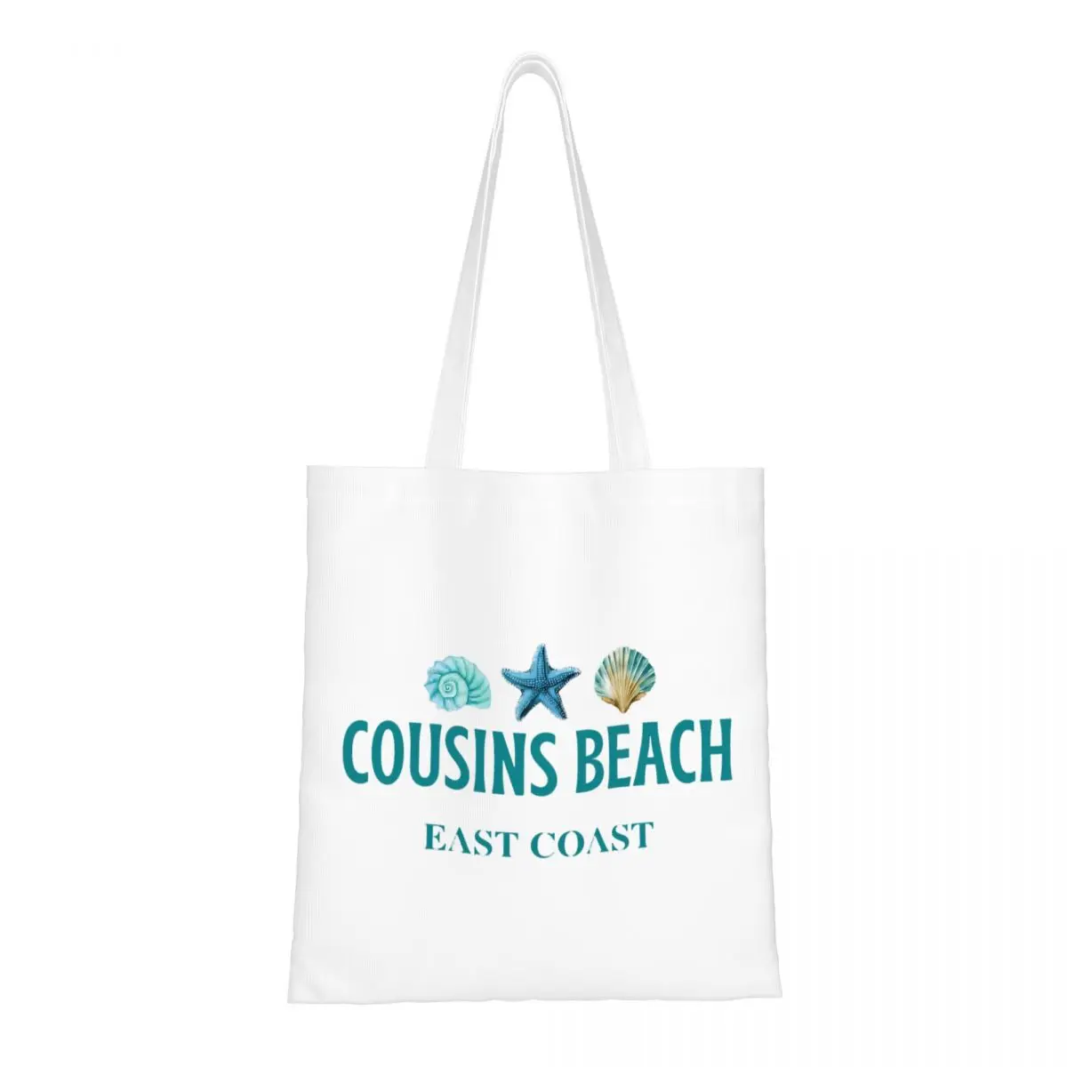 

Cousins Beach The Summer I Turned Pretty Canvas Tote Handbag Grocery Bags Large Capacity Shopper Bags for Unisex