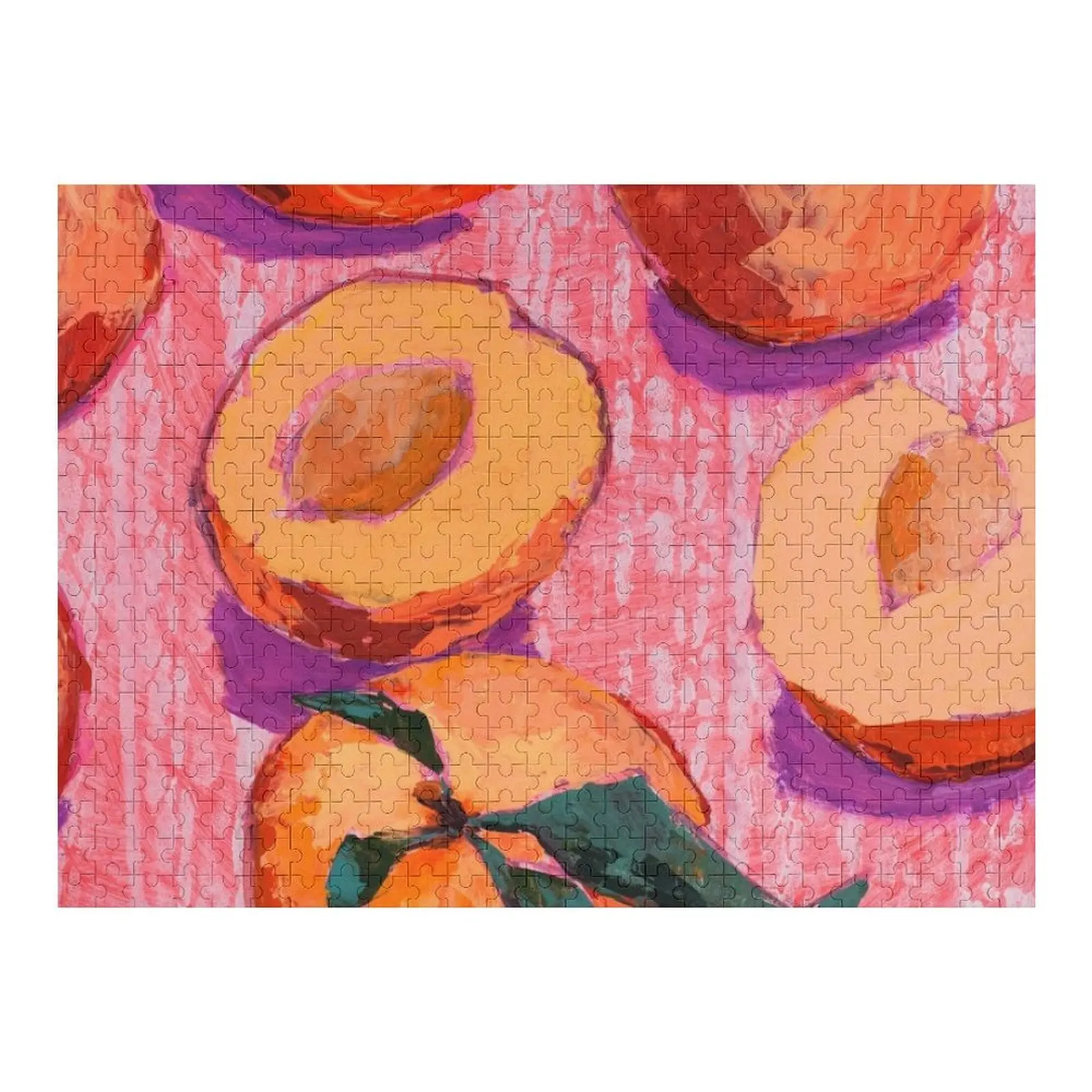 

Peaches on Pink Background Jigsaw Puzzle Jigsaw For Kids Jigsaw Pieces Adults Puzzle