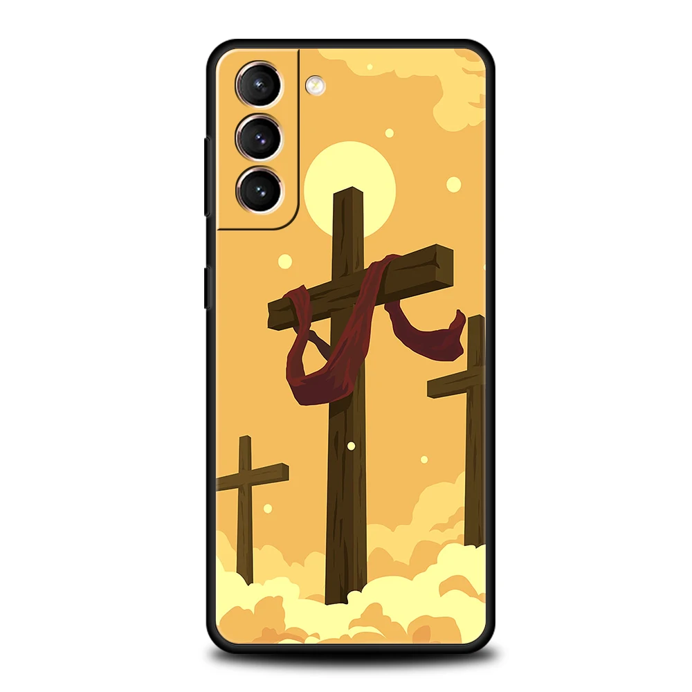 Faith Christian Religious Jesus Clear Case for Samsung Galaxy S24 S23 S22 S20 S21 FE Ultra S10 S10E S9 S8 Plus 5G Phone Cover