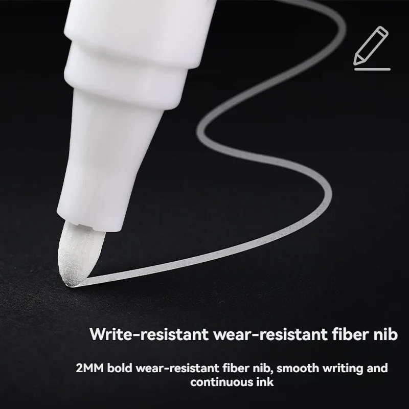 1/3/5pcs White Marker Paint Pens Waterproof Rubber Permanent Marker Pen Car Tyre Tread Environmental Tire Painting Graffti