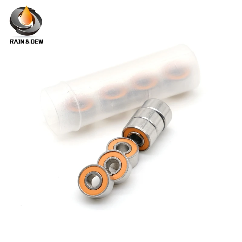 

5 Pcs S694-2RS CE Bearing 4*11*4mm ABEC-7 Stainless Steel Hybrid S625RS Ceramic Ball Bearings