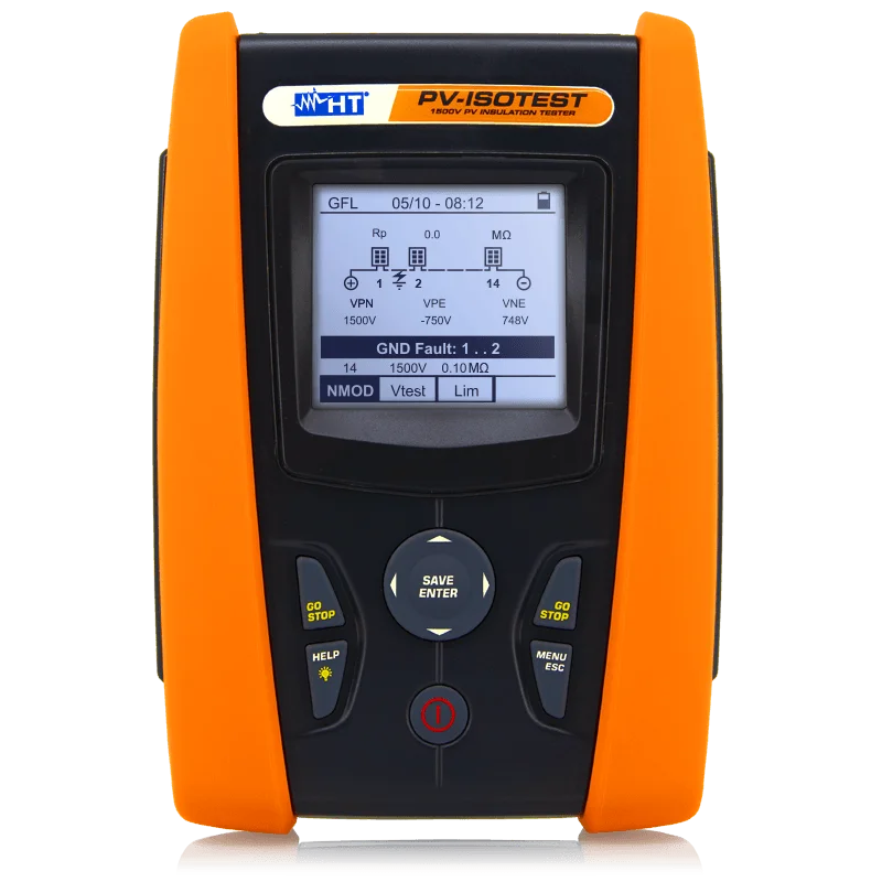 HT PV-ISOTEST 1500V PV Insulation & Continuity Tester GFL Function Photovoltaic