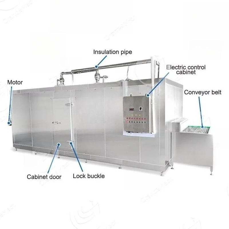 FL Customized Wholesale 2000kg IQF Tunnel Freezer, Industrial Automatic Blast Quick Freezing Machine for Fish & Chicken