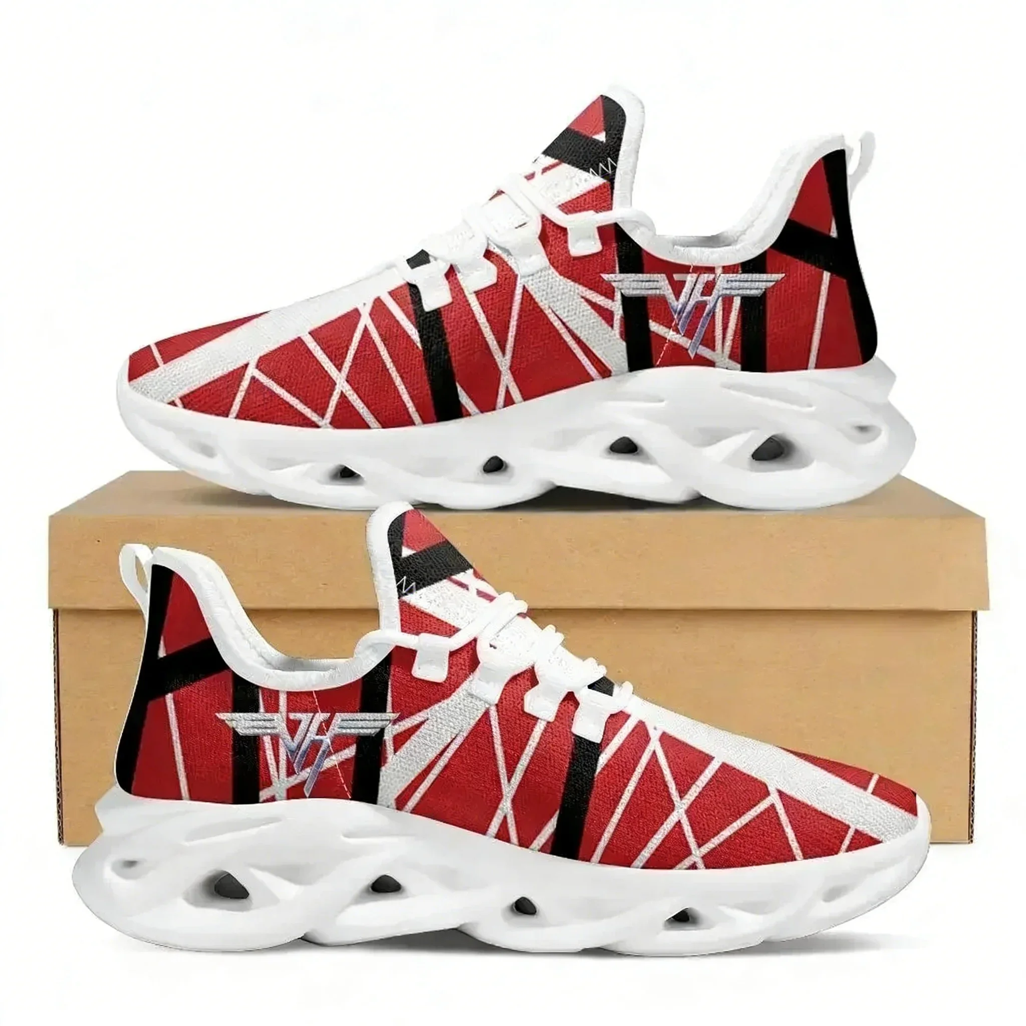 Van Evh 1984 Stripes Halen Lace-Up Sports Shoes Custom Couple Casual Not Above Ankle Adult High Quality