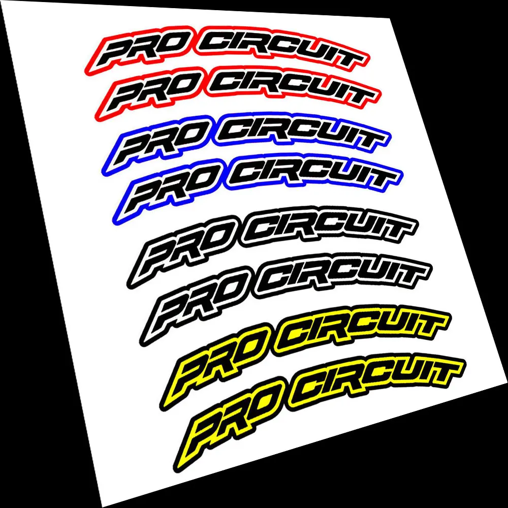 PAIR FOR PRO CIRCUIT FACTORY FRONT FENDER DECAL GRAPHICS STICKERS SX MX 125/250/350/450