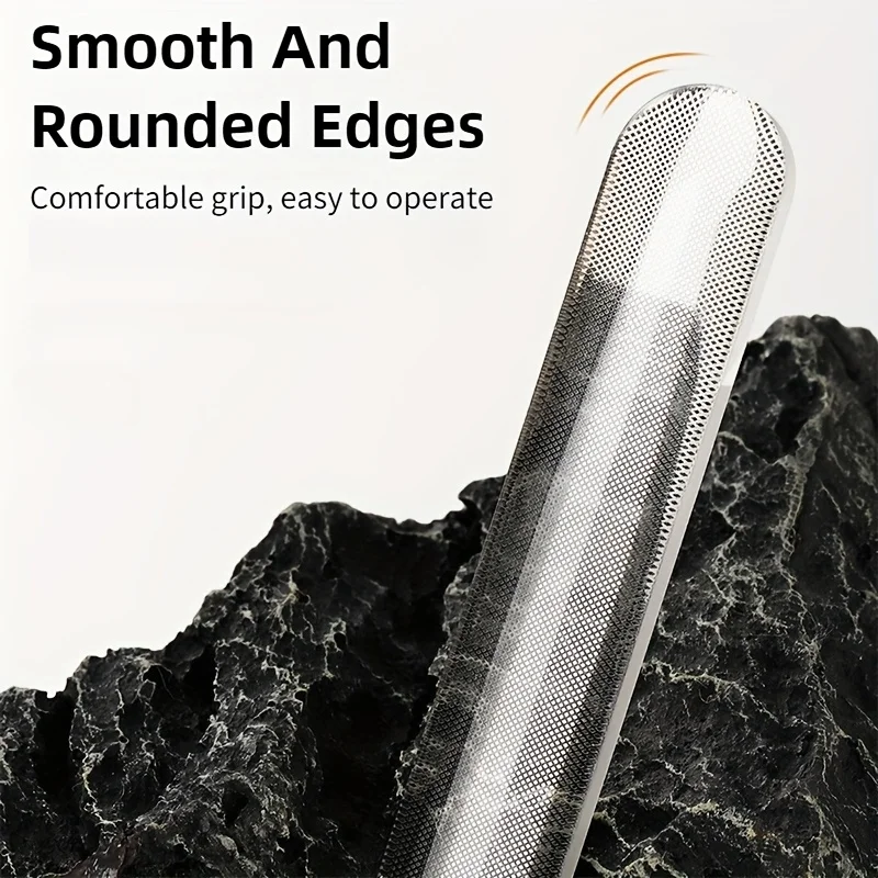 ナノガラスファイル研磨ストリップネイルファイルボックス、透明マニキュアトリムストリップマニキュアネイルアートツールネイルグルーミングギフト