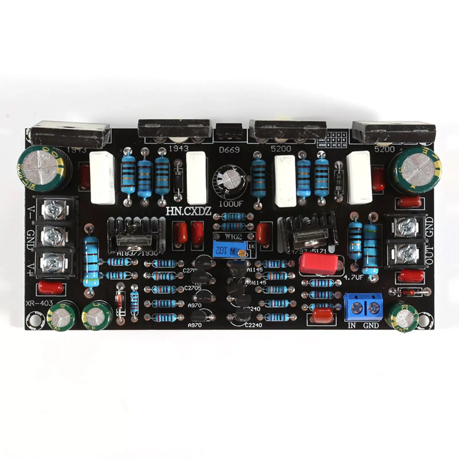 Плата моноусилителя мощности 200 Вт с транзисторами 2SA1943 + 2SC5200 для лампового предусилителя «сделай сам», комплект усилителя высокого качества с низким уровнем шума