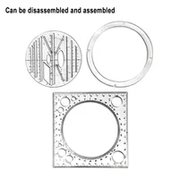 Multifunction Rotatable Ruler Drawing Template Art Design Architect Stereo Geometry Circle Drafting Measuring Scale Kawaii ruler 2