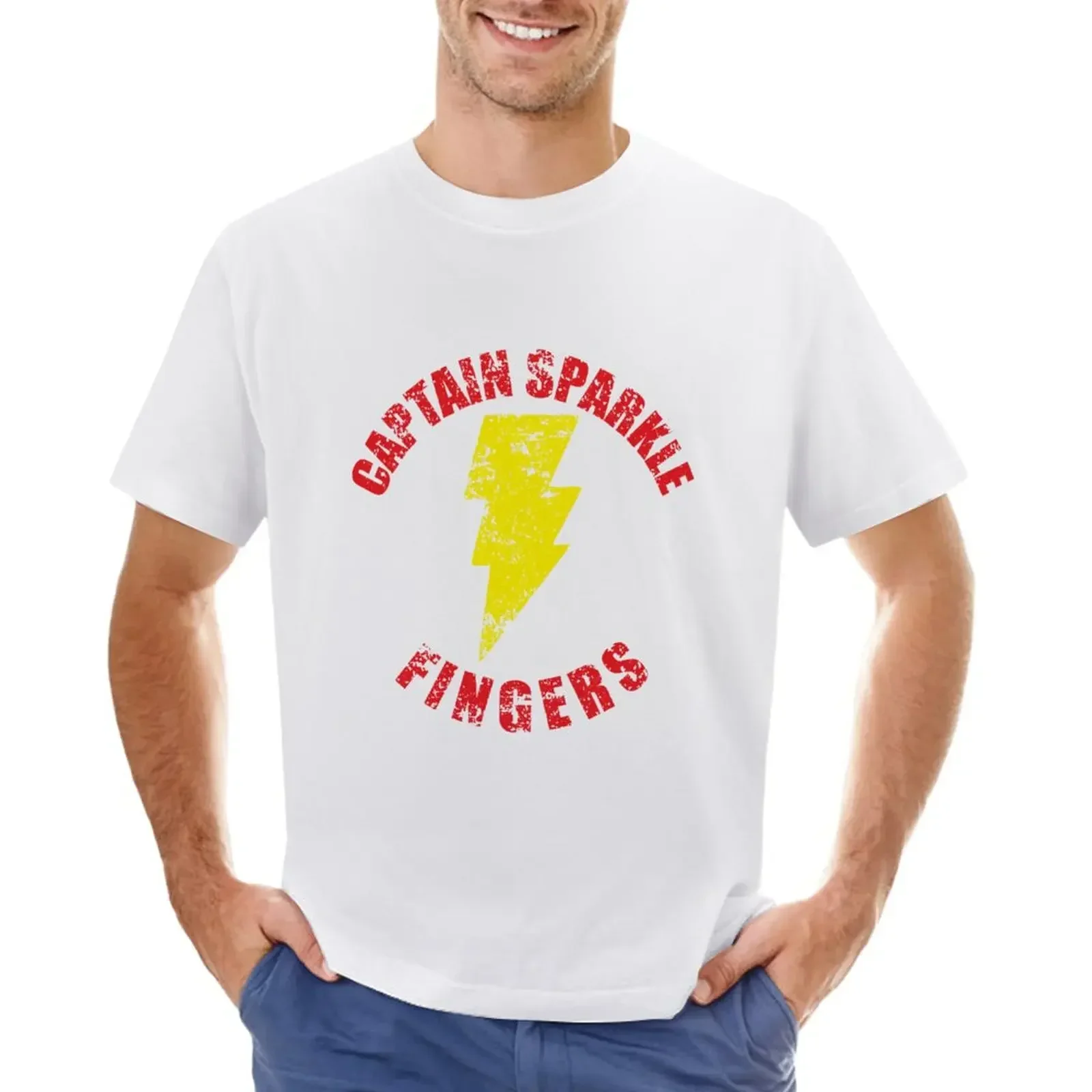 Captain Sparkle Fingers from Shazam! T-Shirt quick drying tees anime customs mens graphic t-shirts pack