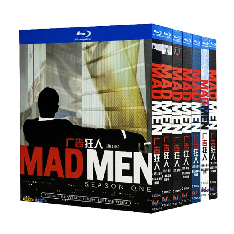 

Blu-ray Ultra HD TV Series Mad Men Seasons 1–7 Box Set with English and Traditional Chinese Subtitles