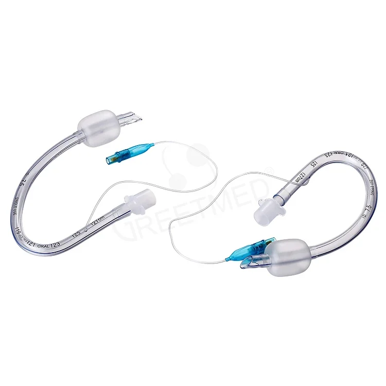 Greetmed cheap price disposable oral preformed tracheal tube with or without cuff