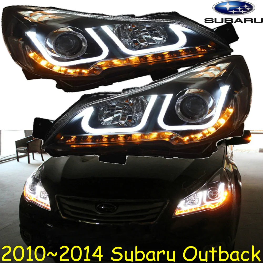 car bumper headlamp for Subaru outback headlight 2010~2014y LED DRL car accessories HID xenon for subaru outback fog light