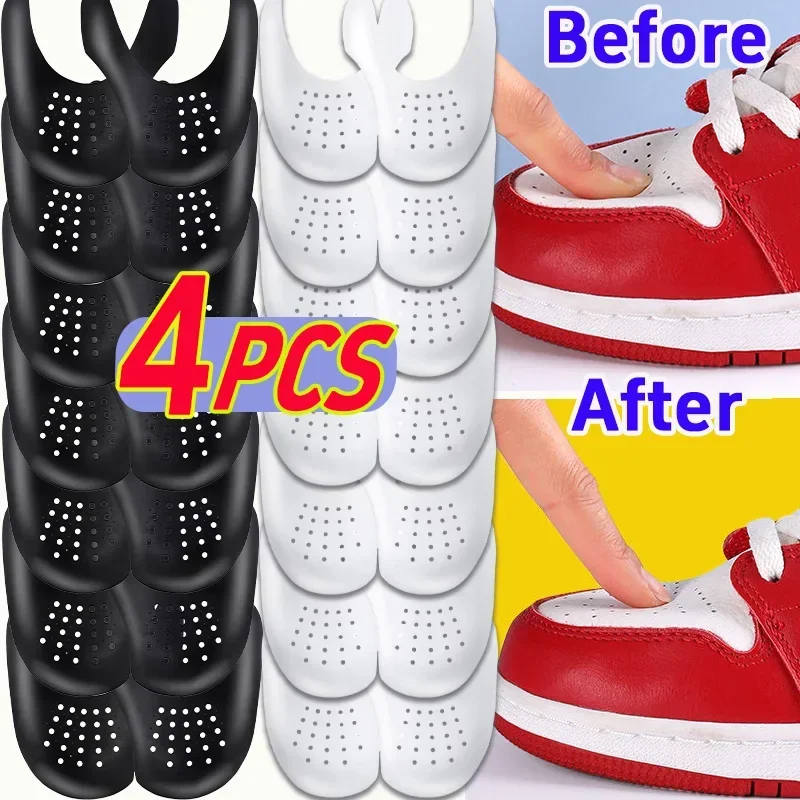 

1/2 Pair Sneaker Shield Sneakers Anti Crease Wrinkled Fold Shoes Support Toe Cap Sport Ball Shoes Head Stretcher Head Shield