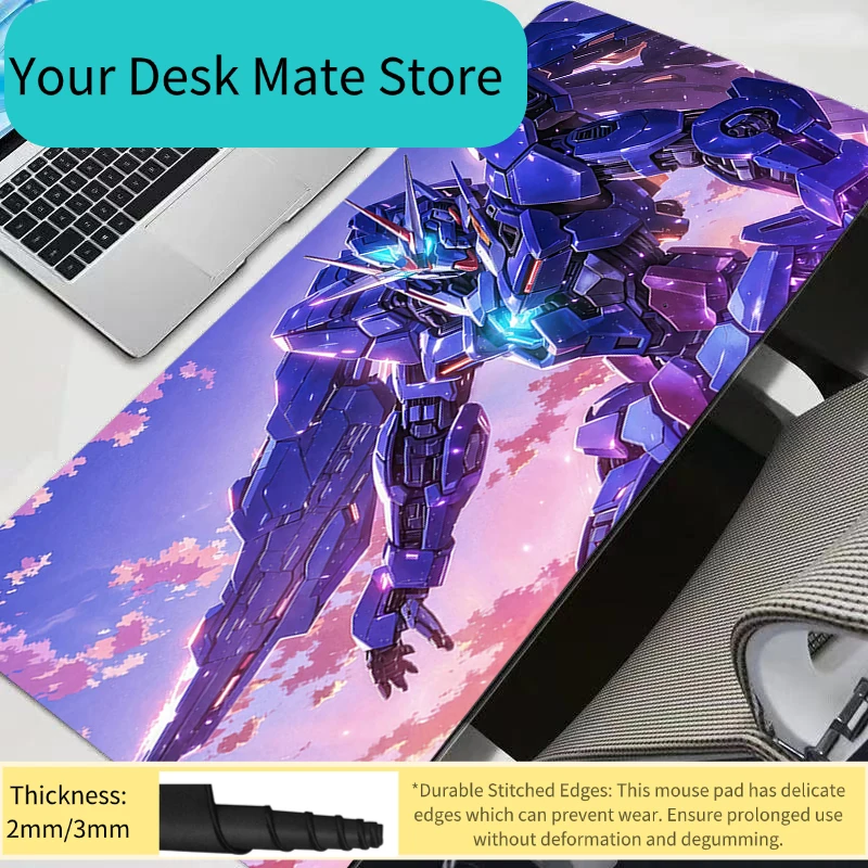 Mauspad Laptop Gaming New Gundam Mousepad MousePads PC Mechanical Warrior Tisch-Tastaturunterlage Rutschfeste, weiche Computer-Schreibtischunterlage