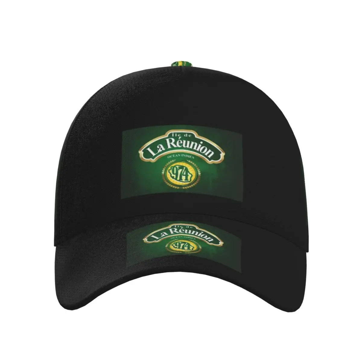 

Бейсбольные кепки унисекс с флагом острова Реюньона 974, уличная уличная одежда, летние спортивные бейсболки, кепка в стиле хип-хоп, Casquette