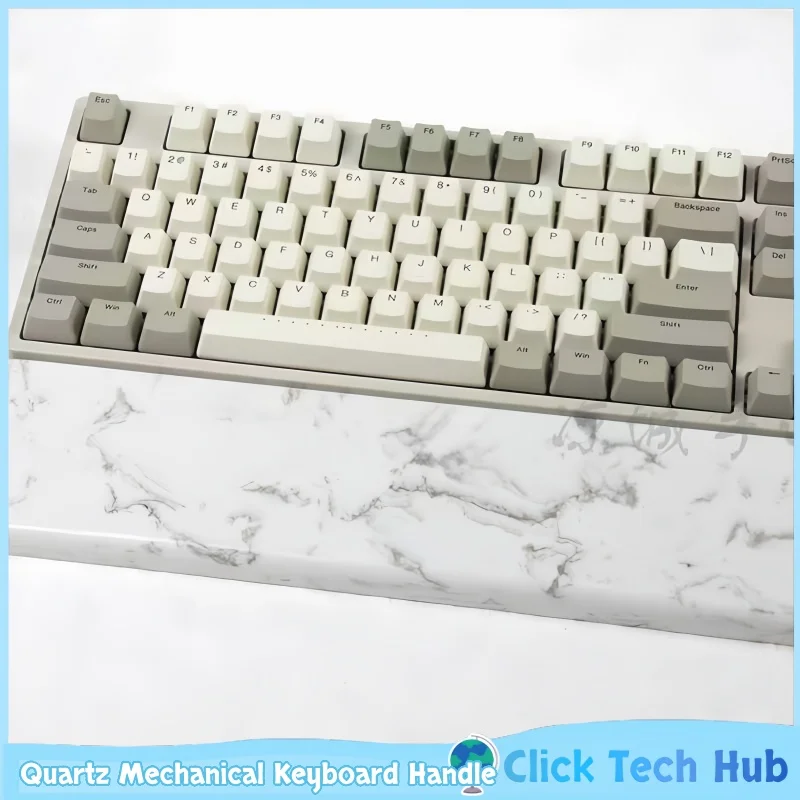 

﻿ White Quartz Mechanical Keyboard Handle Comfortable Palm Rest Comfortable Anti Slip Customized Creative Keyboard Wrist Rest