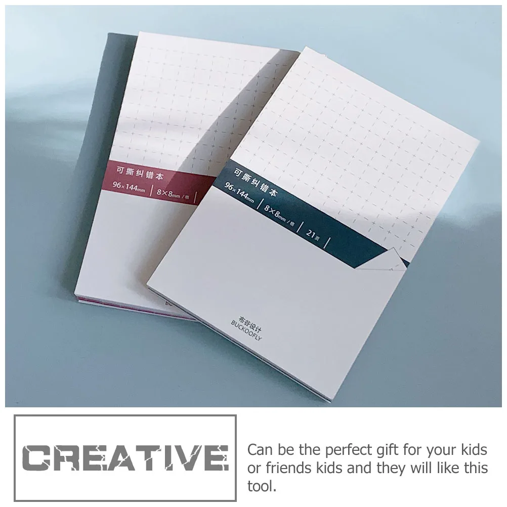 

2 Pcs Correction Sticker Decals Multi-function Korean Version Writing Stickers Paper Removable Student Tool