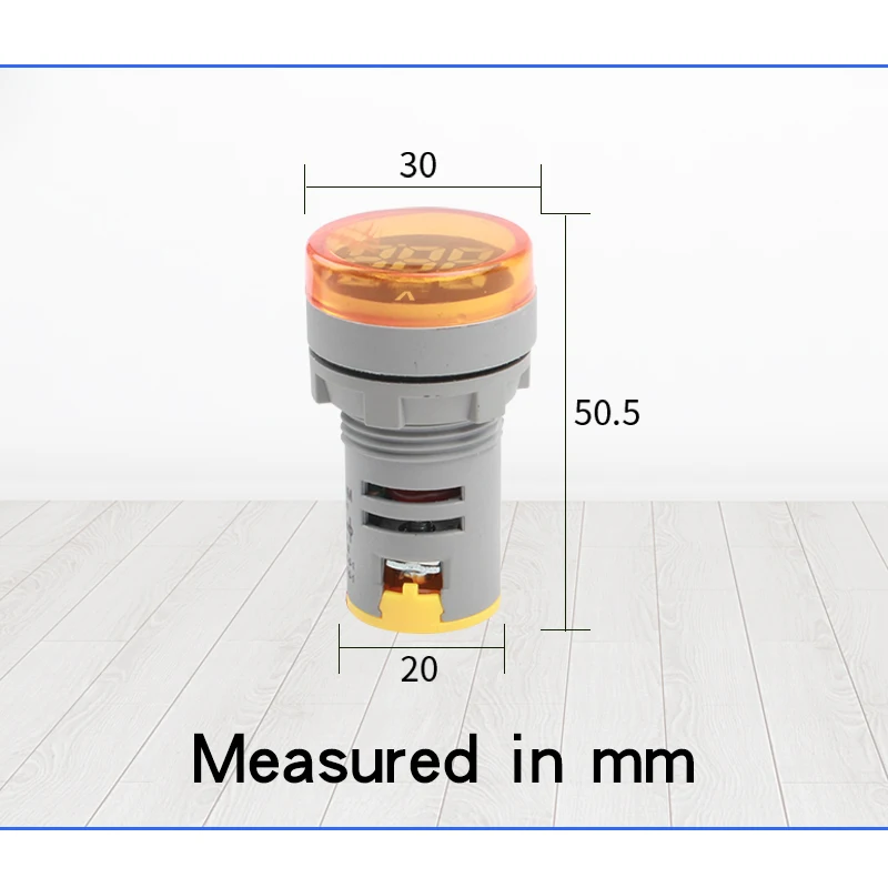 22mm High-Precision Round AD16-22VM AC 20-500V Mini Voltmeter Digital Display Indicator 24V 220V 380V