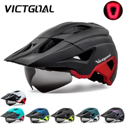 VICTGOAL MTB Bike Helmet For Men Women Road Bicycle Helmet Goggles Sun Visor Cycling Helmet Scooter Speed Racing Mountain Helmet
