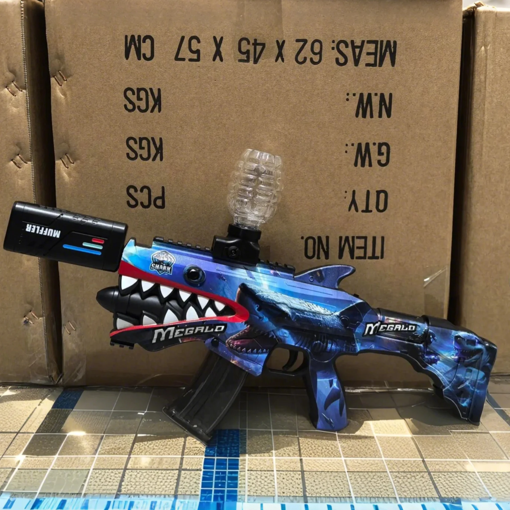 Pistole idrogel Giocattolo ad acqua Eva Pistola a proiettile morbido Pistola ad acqua giocattolo Blaster per l'azione Incredibile giocattolo Pistola a gel Giocattoli fantastici all'aperto Giochi all'aperto