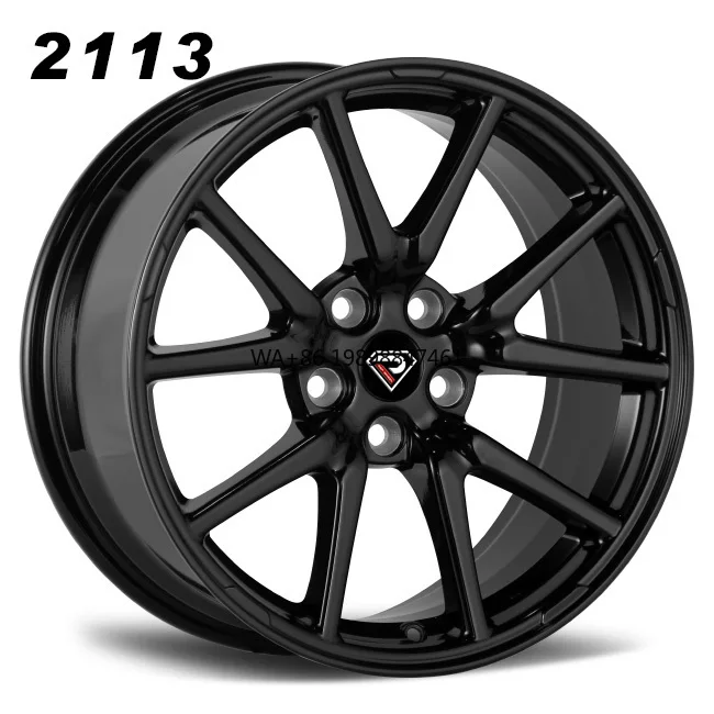 REP 2113 New Stock 18 Inch 8.5j Black/gunmetal  FIVE Holes Casting Alloy Rims for Tesla 3 Cars