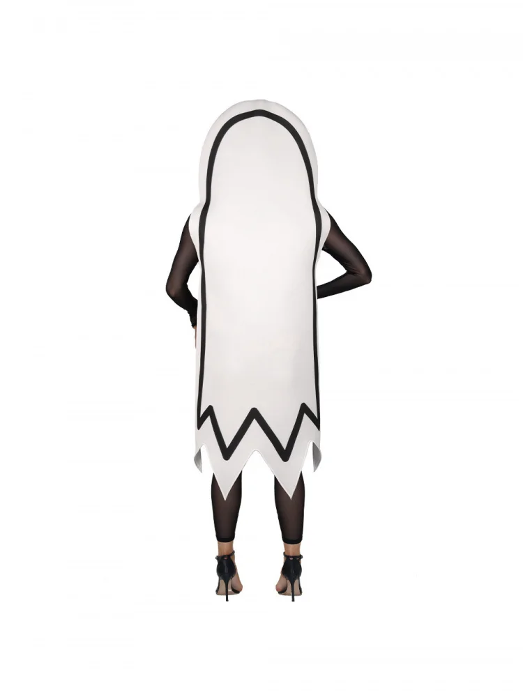 زي شبح جديد لعام 2025 للهالوين، ملابس أداء مسرحي مضحكة مطبوعة، تنورة نسائية بالأسلوب الصيني التقليدي مصنوعة من البوليستر #1