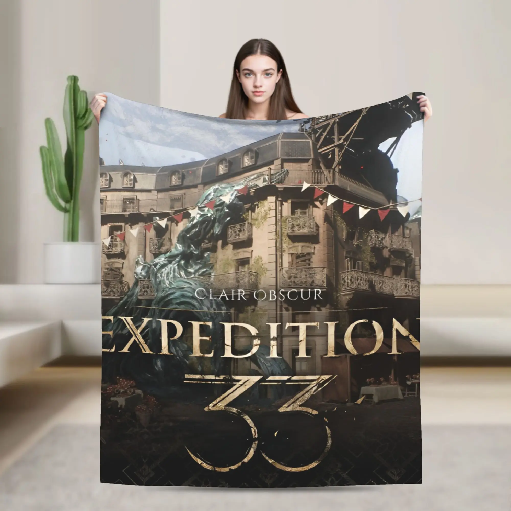 

Clair Obscur Expedition 33 Video Game Blanket Ultra Soft Throw Blankets for Bed 50x60 Inch Multiple Sizes Quilt