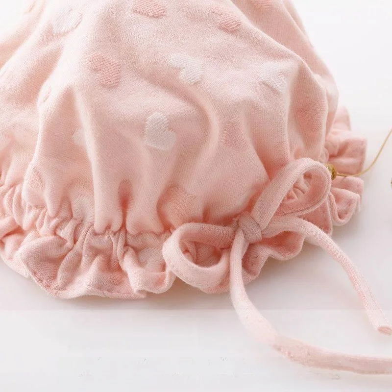 قبعة أطفال للخريف والشتاء دافئة وسميكة مناسبة للرضع والأطفال حديثي الولادة وقبعة صياد السمك وقبعة لحديثي الولادة مبطنة بالصوف