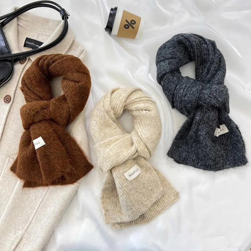 

New Plush Women Scarf Mohair Girl Winter Scarves Elegant Cape Wraps Winter