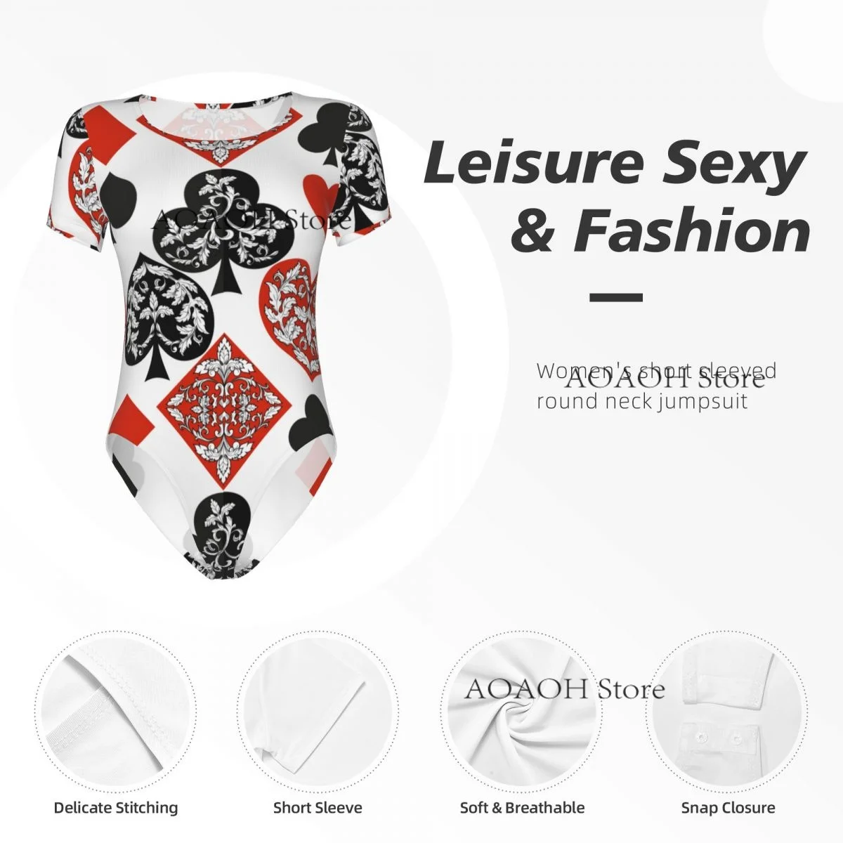 Combinaison femme Sexy femmes barboteuse body manches Poker femme vêtements salopette serrée