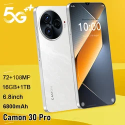 Оригинальные телефоны 5 г, глобальная версия Camon 30 Pro, мобильные телефоны Android, 6,8 дюйма, 16G + 1 T, разблокированные мобильные телефоны с двумя SIM-картами, лидер продаж