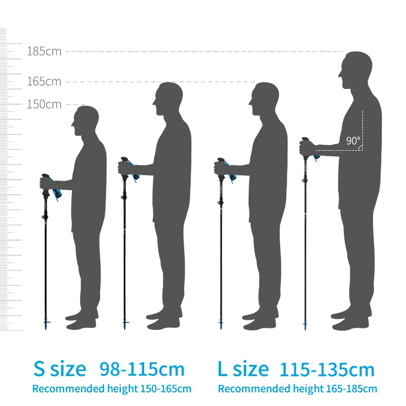 Naturehike Camping Walking Stick 175g Ultralight High Load Full Carbon Fiber Walking Cane 5 Section Folding Outoor Trekking Pole