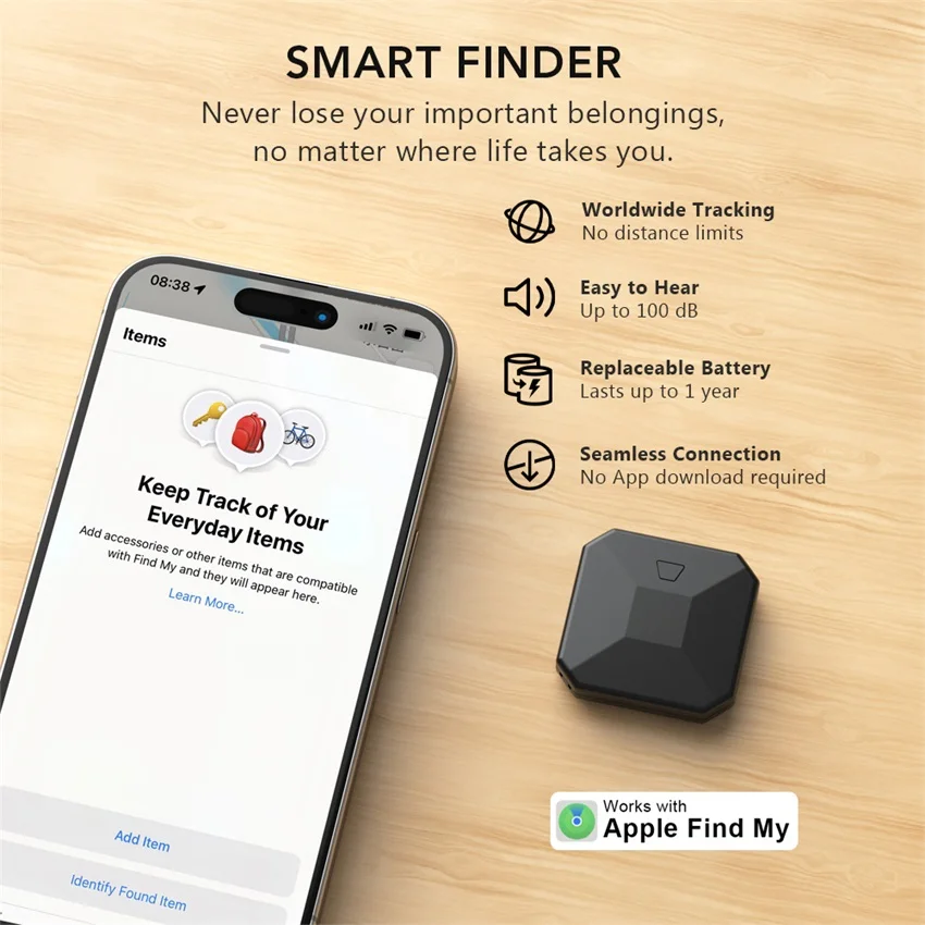 Works with Apple Find My APP Smart Bluetooth Tracker GPS Key Finder Smart Tag  Child Pet Car Locator Anti Lost Luggage Tracker