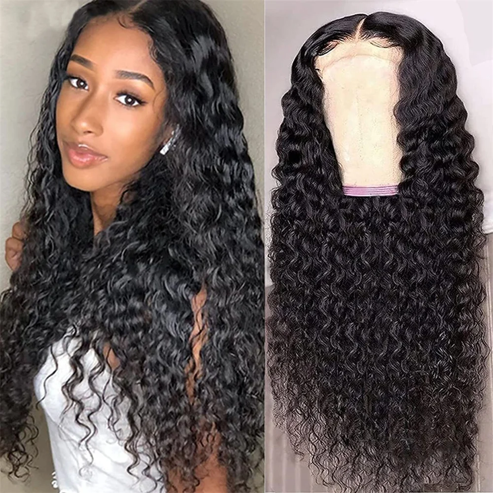 

Волна воды 4x4, прозрачный парик спереди, человеческие волосы, предварительно выщипанные с детскими волосами для женщин, Малайзия, плотность 180%, натуральный цвет