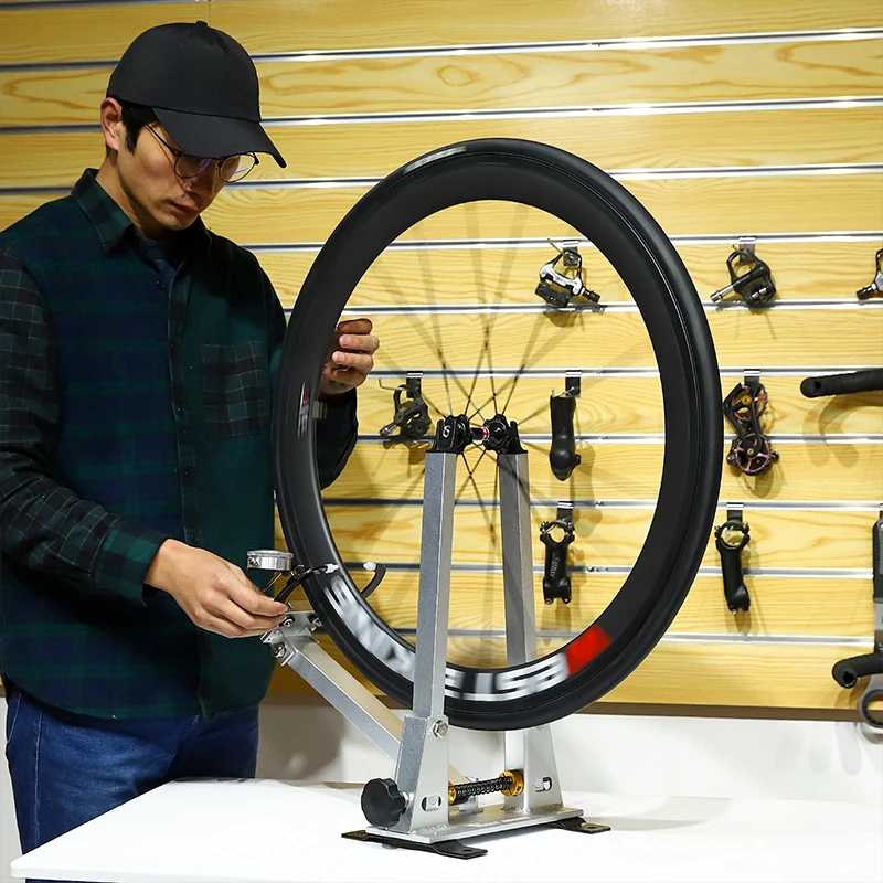 WEST BIKING Bike Wheel Truing Stand Aluminum Alloy Maintenance Bracket MTB Road Bike Wheel Calibration Stand Bicycle Repair Tool