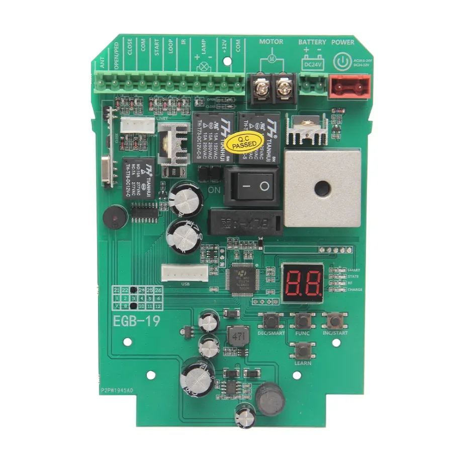

24VDC!!! Sliding gate opener DC motor control unit PCB controller NC circuit board electronic card remote control optional