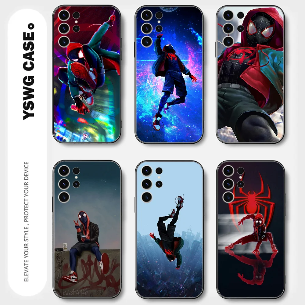 Spider Verse Man Hero Phone Case For Samsung Galaxy A S 20 21 22 23 12 13 32 33 34 51 52 53 54 71 FE Ultra Plus Cover