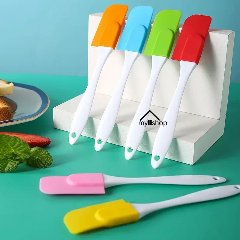 Silicone Baking Scraper Cake Utensils Small Cream Scraper Minimalist Style Detachable Non-stick Spatula Heat-Resistant Shovel