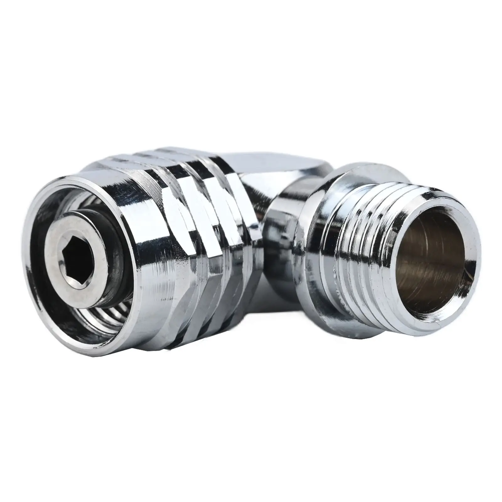 High Performance Scuba Diving Swivel Adapter 360 Degree Rotation Compatible with 2nd Stage Regulators Marine Brass Material