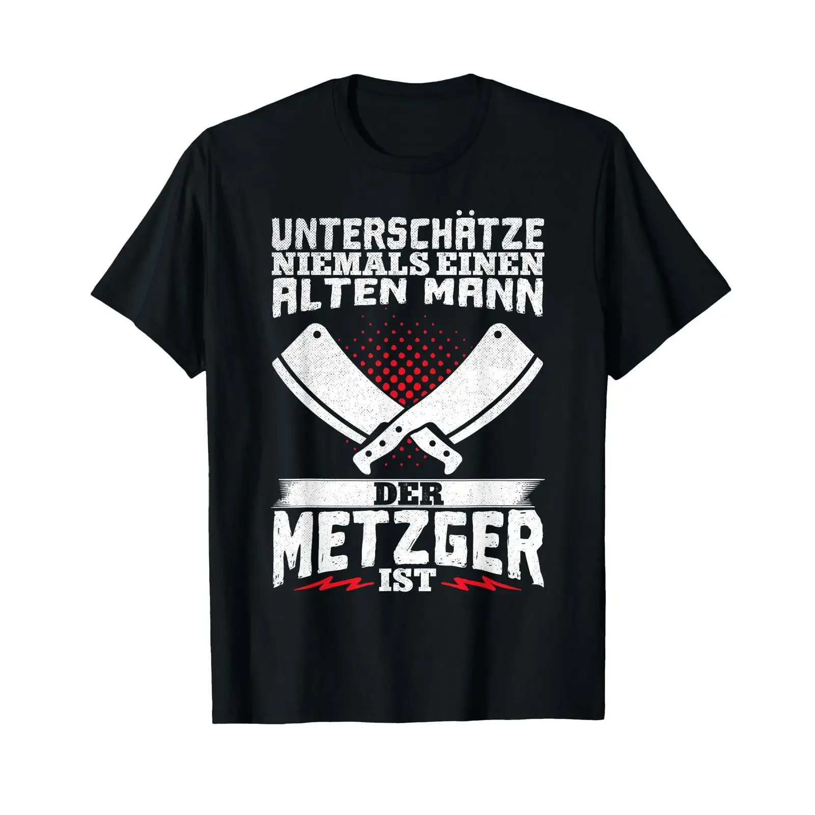 Men's Alter Mann Butcher Slogan T Shirt vintage Washed Slightly Top For Everyday Wear Versatile homme graphic designer clothes